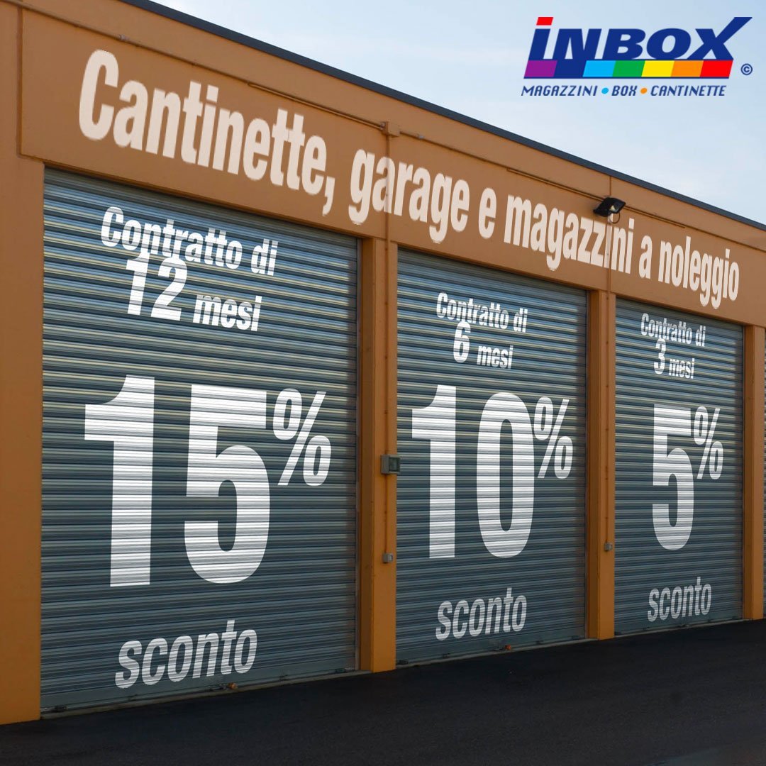 InBox Storage promozione: sconti fino al 15%