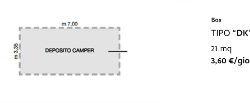 Tipo "DK" - 3,60 €/giorno