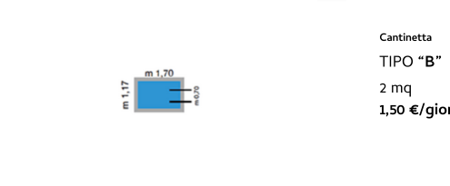 Tipo "B" - 1,50 €/giorno