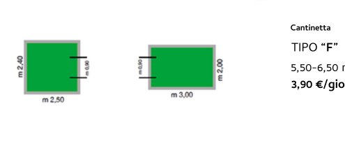 Tipo "F" - 3,90 €/giorno